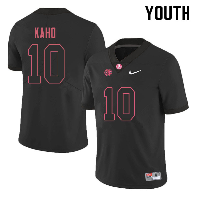 Youth #10 Ale Kaho Alabama Crimson Tide College Football Jerseys Sale-Blackout